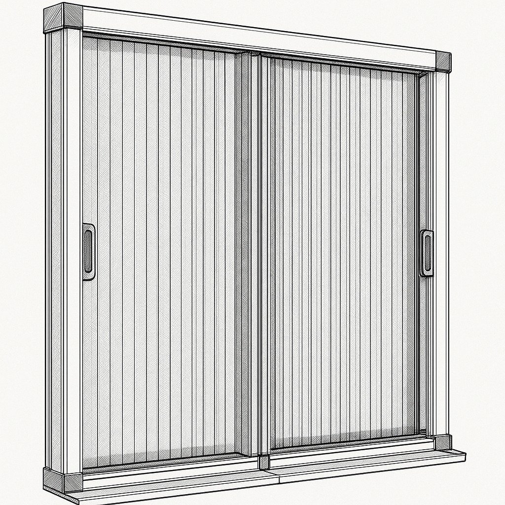 Pleated-fly-screen-double-side-One-Call-Dubai